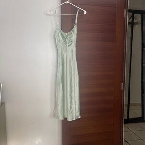 Dizzy Lizzy Satin Sage Green dress